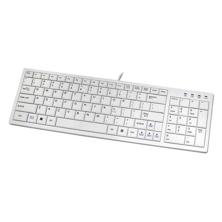 GLOBAL SILICON ELECTRONICS I-Rocks Aluminum Terrace Usb Keyboard KR-6421-WH